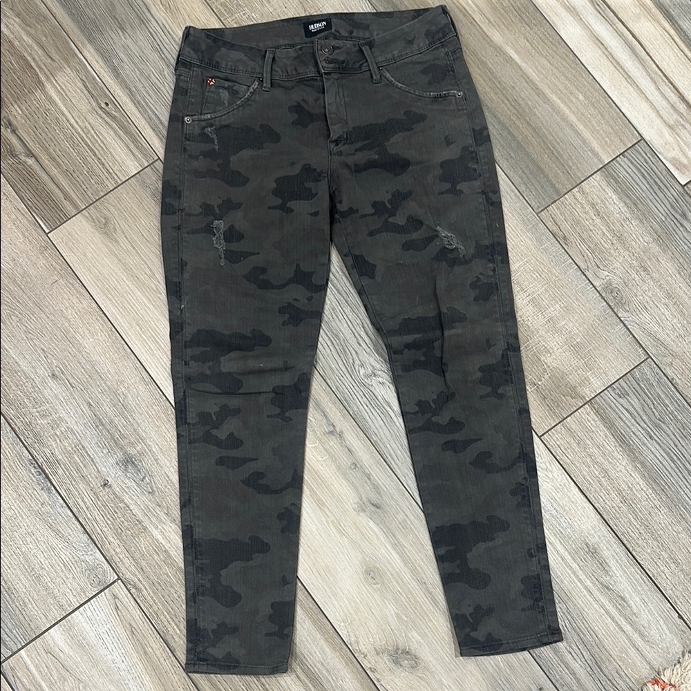 Hudson Camouflage Skinny Jeans